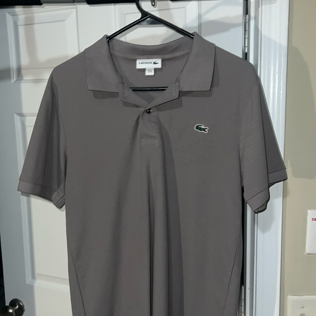 Grey Lacoste Polo